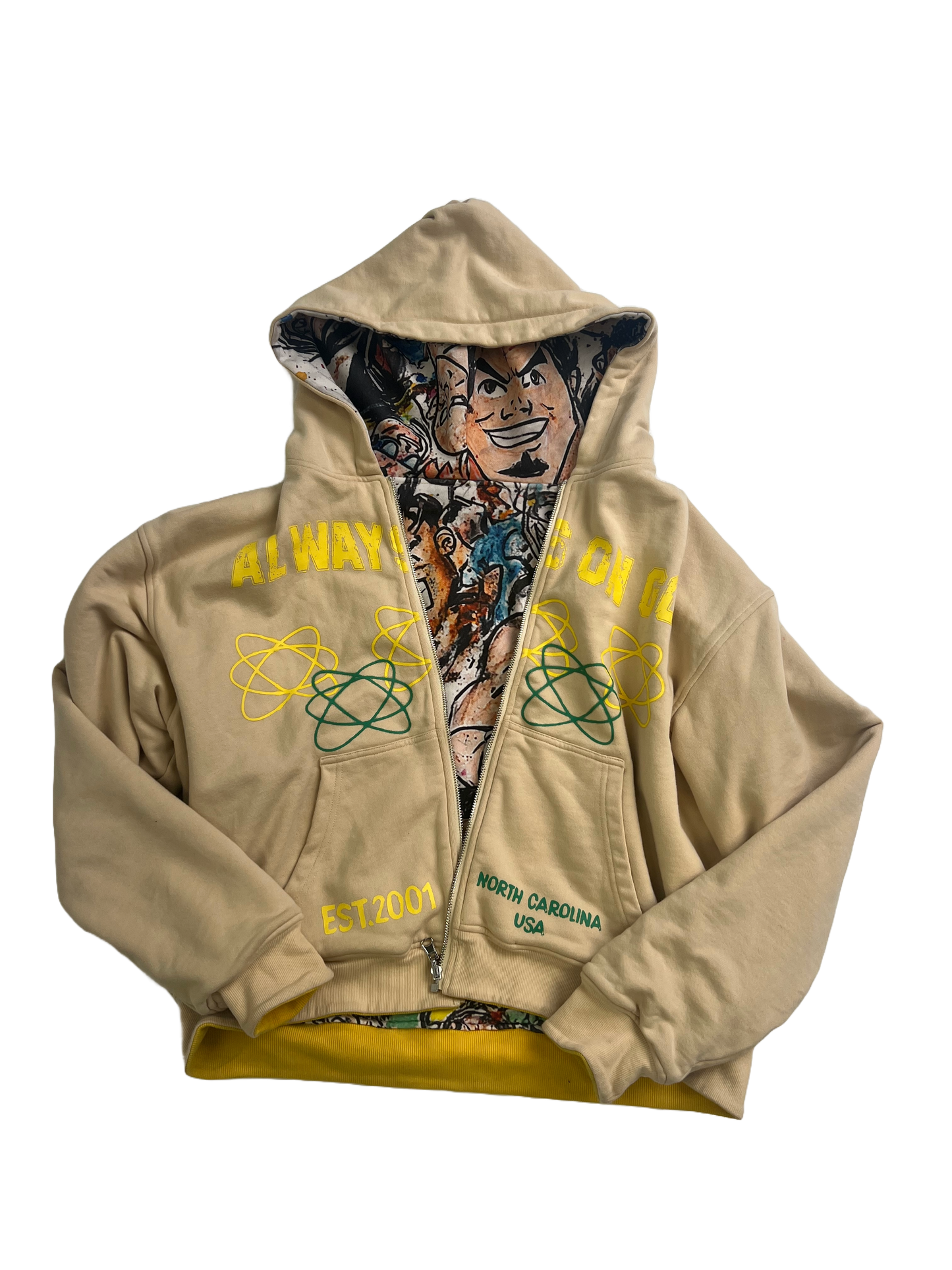 "Scrble" Zip-Up