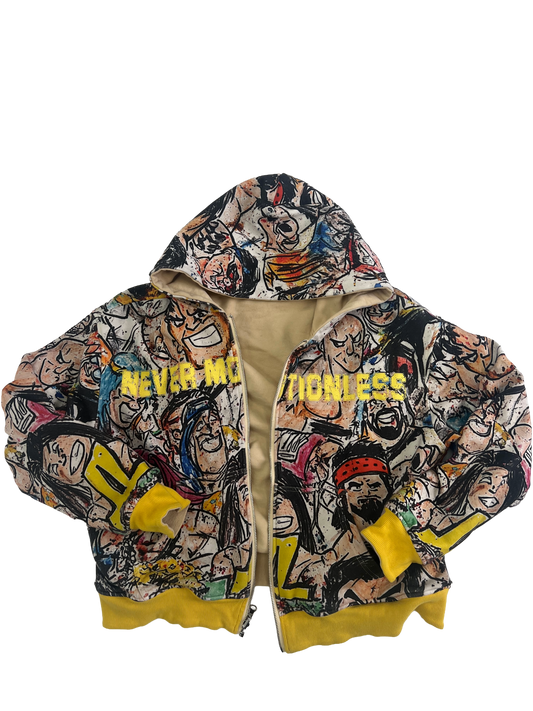 "Scrble" Zip-Up